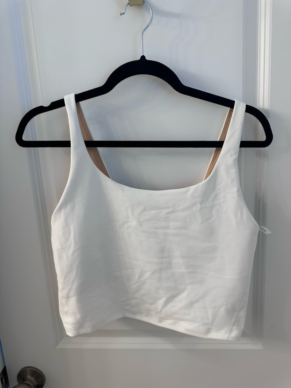 White Longline Sports Bra